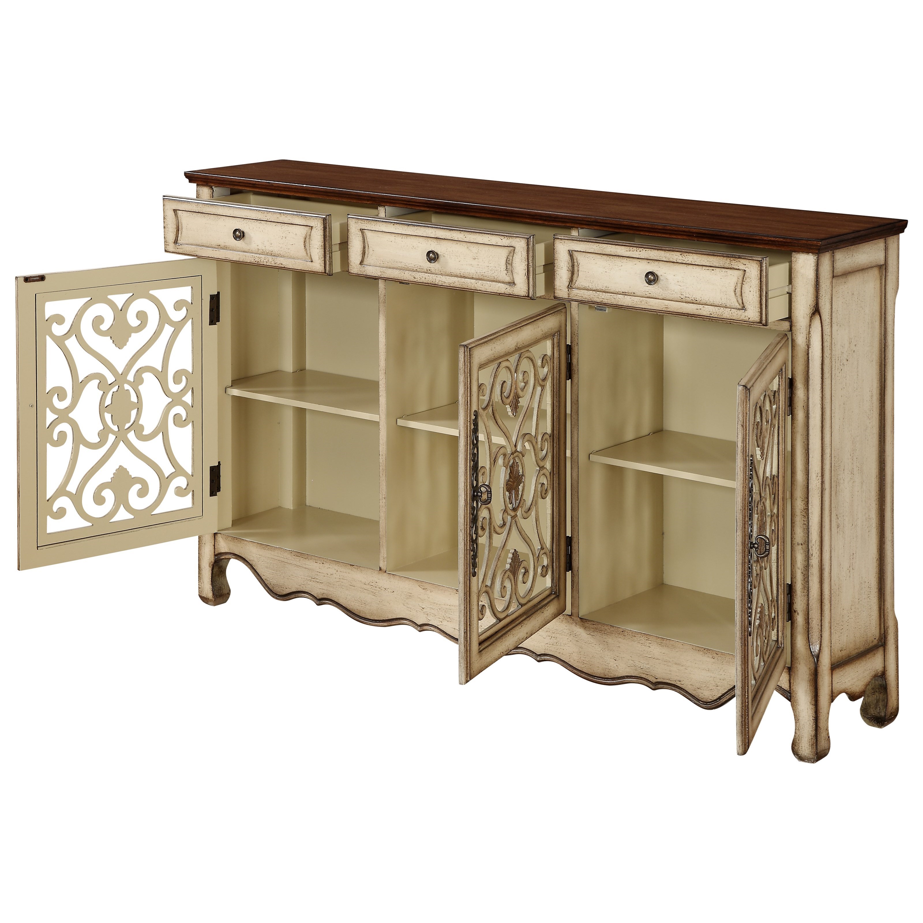 Coast to Coast Imports Coast to Coast Accents Three Drawer Three Door